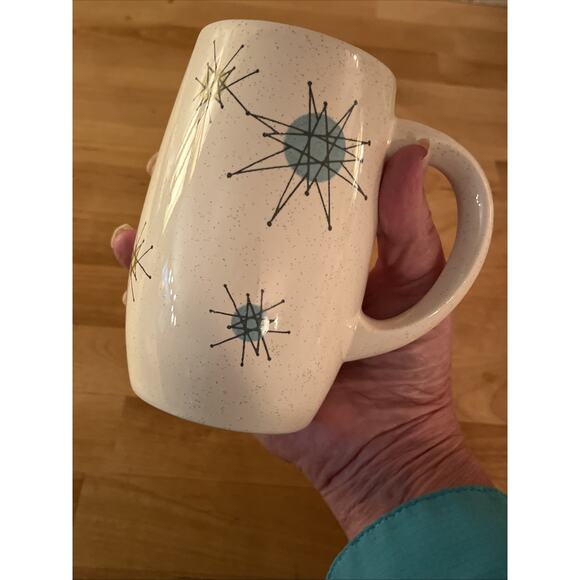 Franciscan Atomic Starburst RARE Grand Mugs SET Of 2 PERFECT VINTAGE - Picture 5 of 8